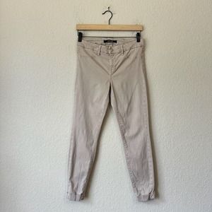 J BRAND Anja Cuffed Pants Crop Slim Fit in Concrete Dust